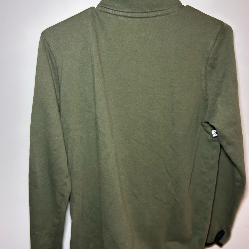 PINK Victoria's Secret Olive Green Zip Pullover - Picture 5 of 6